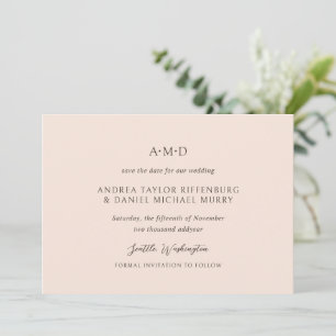 Andrea Tan Elegant Wedding Save The Date