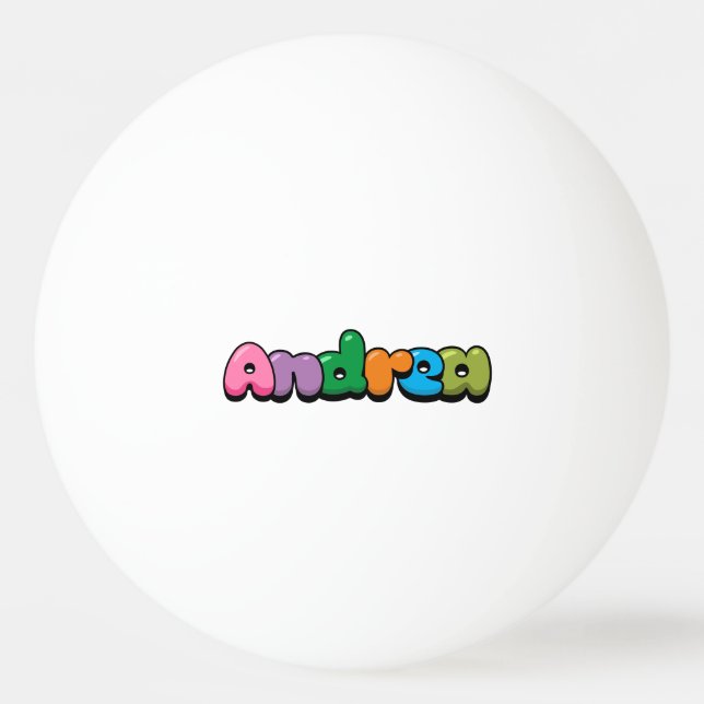 Andrea Tischtennisball (Vorderseite)