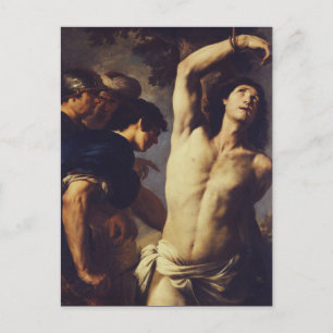 Andrea Vaccaro Hl. Sebastian Barocke Kunst Postkarte