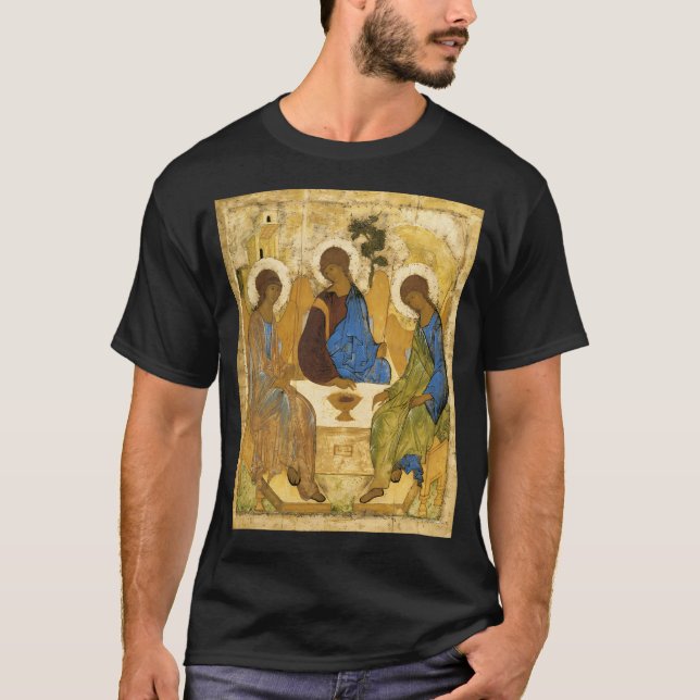 Andrei Rublev Die Heilige Dreifaltigkeit (auch als T-Shirt (Vorderseite)