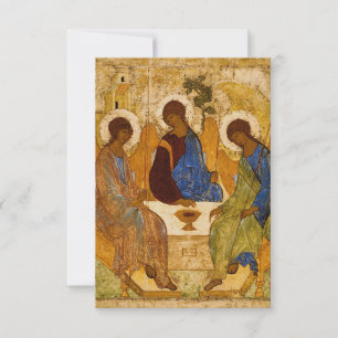 Andrei Rublev Heilige Dreifaltigkeit Icon-Orthodox Dankeskarte