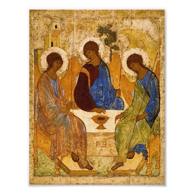Andrei Rublev Heilige Dreifaltigkeit Icon-Orthodox Fotodruck (Vorne)