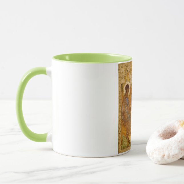 Andrei Rublev Heilige Dreifaltigkeit Icon-Orthodox Tasse (Mit Donut)