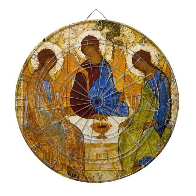 Andrei Rublev , “ Holy Trinity ” Dartscheibe (vorne)