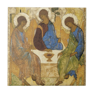 Andrei Rublev Iconic Trinity Angels Abraham Bible Fliese