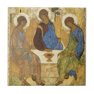 Andrei Rublev Iconic Trinity Angels Abraham Bible Fliese