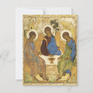 Andrei Rublev Iconic Trinity Angels Abraham Bible Karte