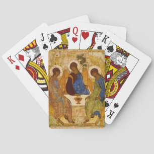 Andrei Rubljow Heilige Dreifaltigkeit Ikone orthod Spielkarten