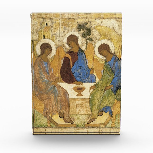 Andrej Rublev Iconic Trinity Angels Abraham Bibel Fotoblock (Vorderseite)