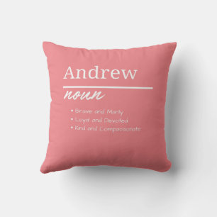Andrew, Boy Personalisiert Name Definition Kissen