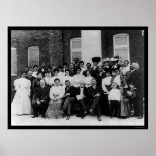 Andrew Carnegie am Tuskegee Institut 1906 Poster