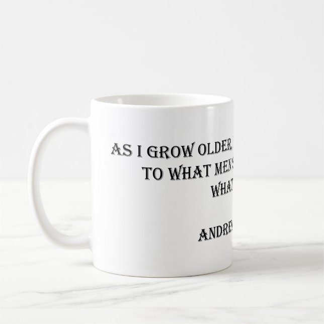 Andrew Carnegie Quote Tasse (Links)