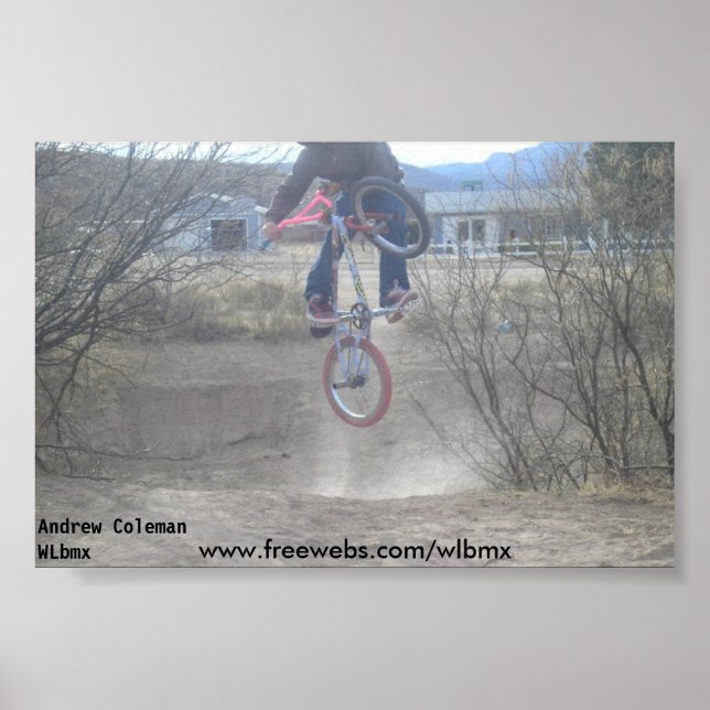 Andrew Coleman, Andrew ColemanWLbmx, www.freewe.. Poster (Vorne)