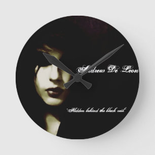 Andrew De Leon - Official Vamp Clock Runde Wanduhr