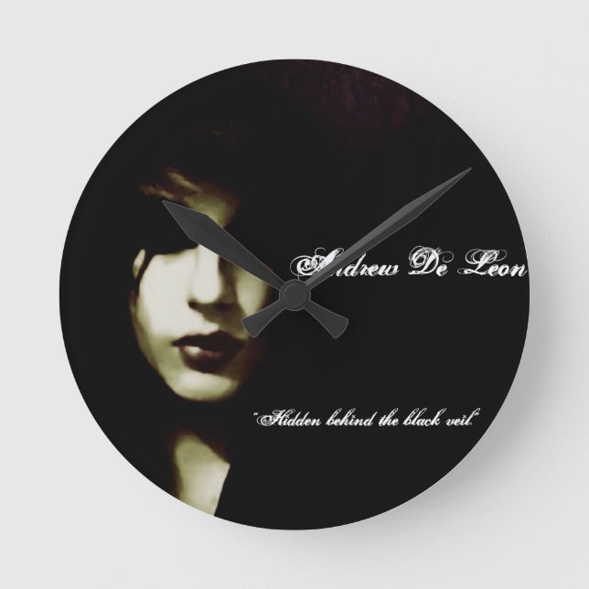 Andrew-De Leon - offizielle Vamp-Uhr Runde Wanduhr (Vorderseite)