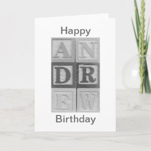 Andrew Happy Birthday Card Karte
