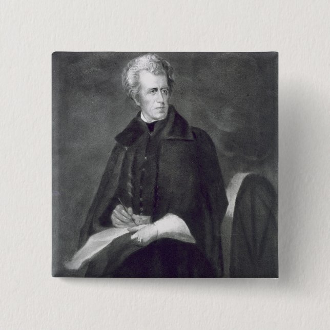 Andrew Jackson, 7. Präsident der Vereinigten Button (Vorderseite)
