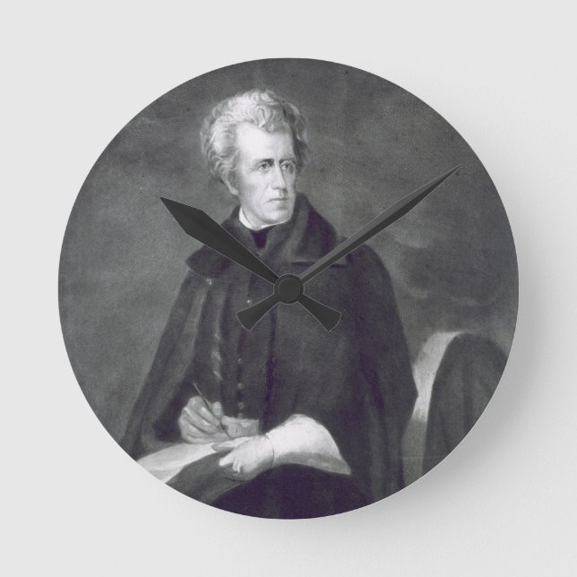 Andrew Jackson, 7. Präsident der Vereinigten Staat Runde Wanduhr (Vorderseite)