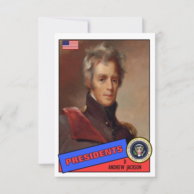 Andrew Jackson Baseball Card (Vorderseite)