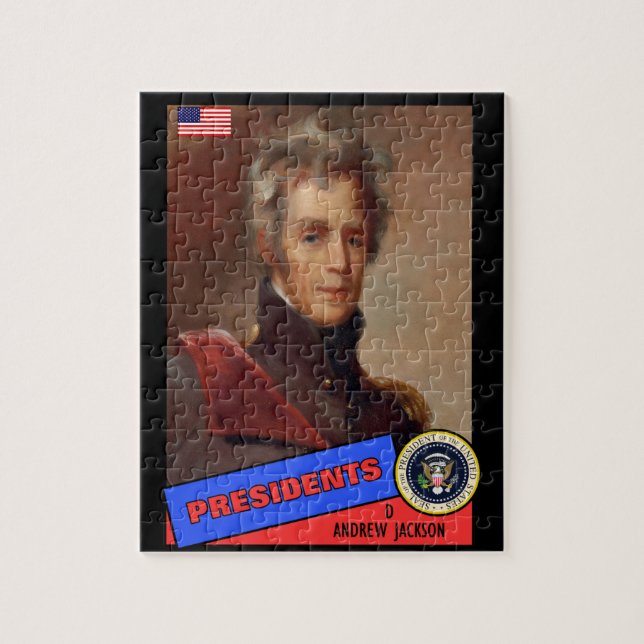 Andrew Jackson Baseball Card Puzzle (Vertikal)