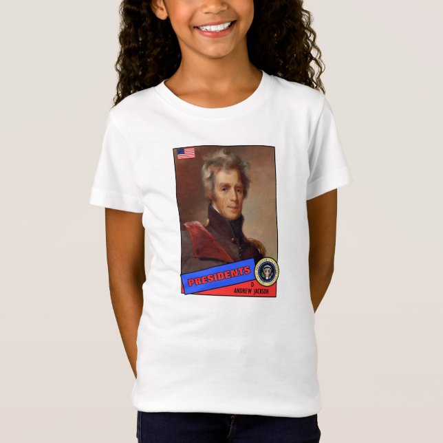 Andrew Jackson Baseball Card T-Shirt (Vorderseite)