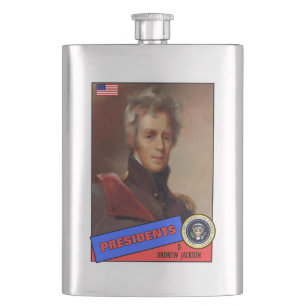 Andrew Jackson Baseballkarte Flachmann