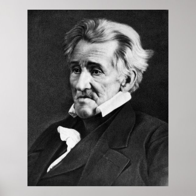 ANDREW JACKSON Daguerreotype von Mathew Brady Poster (Vorne)
