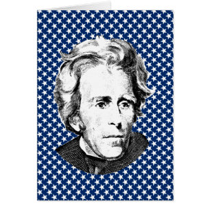 Andrew Jackson mit Stern-Hintergrund