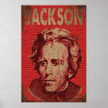 Andrew Jackson Poster (rot)<br><div class="desc">Erleben Sie Ihre Geschichte,  vermischt mit ein wenig Pop-Kunst. Andrew Jackson Der 7. Präsident der Vereinigten Staaten,  während einer Zeit in vielerlei Hinsicht wie unsere eigene. Und er selbst war auch sehr ähnlich wie unser derzeitiger Präsident Donald Trump.</div>