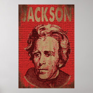 Andrew Jackson Poster (rot)