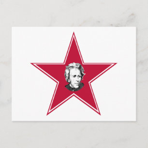Andrew Jackson Star Postkarte