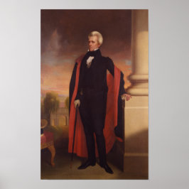 Andrew Jackson Stehend Painting Poster