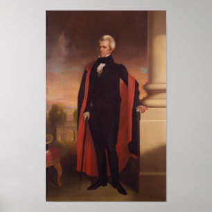Andrew Jackson Stehend Painting Poster
