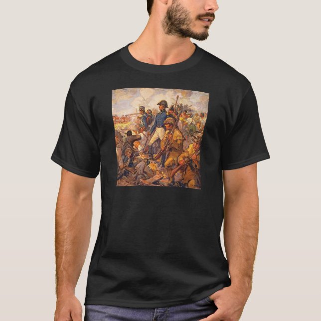 Andrew Jackson während des Kampfes von New Orleans T-Shirt (Vorderseite)