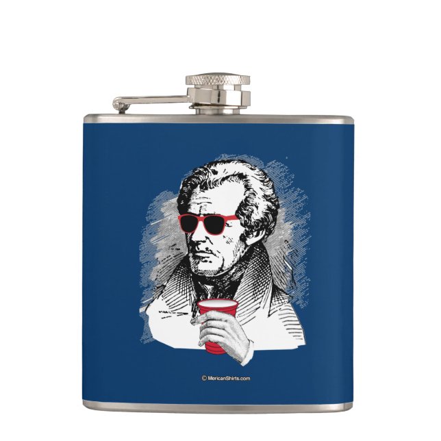 Andrew- JacksonParty-Tier Flachmann (Vorderseite)