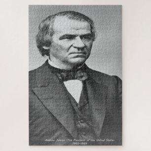 Andrew Johnson 17. Präsident von Amerika. Puzzle