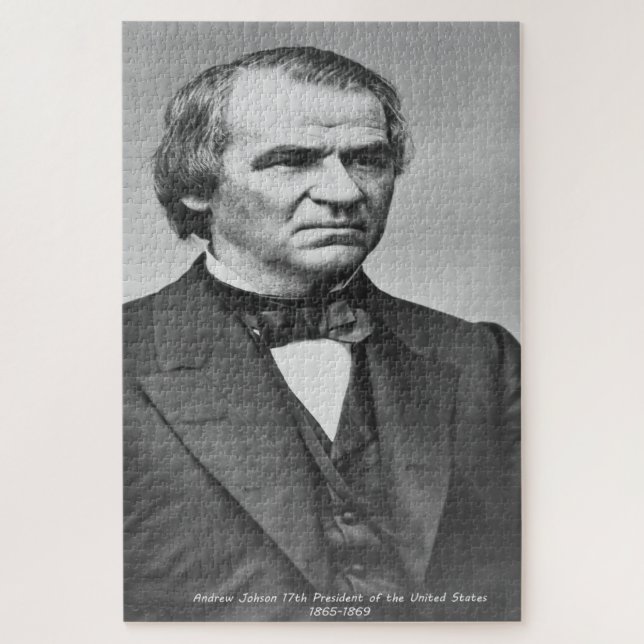 Andrew Johnson 17. Präsident von Amerika. Puzzle (Vertikal)