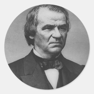 Andrew Johnson 17 Runder Aufkleber