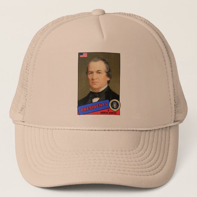 Andrew Johnson Baseball Card Truckerkappe (Vorderseite)