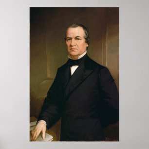 ANDREW JOHNSON Portrait von Washington B. Cooper Poster