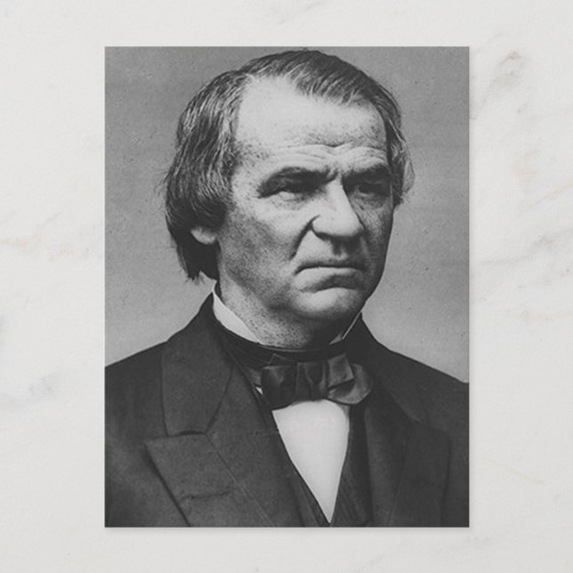 Andrew Johnson Postkarte (Vorderseite)