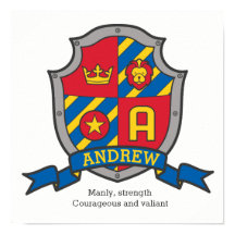 Andrew Jungs Name bedeutet heraldry Schild Poster
