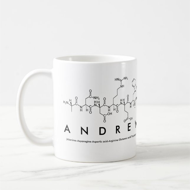 Andrew-Peptidnamen-Tasse Tasse (Links)