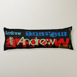 Andrew Repetiername mit 6 Buchstaben Body Pillow 2 Seitenschläferkissen