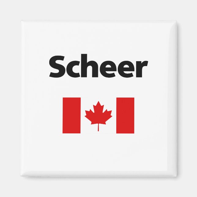 Andrew Scheer Canada kanadische Flagge Licht Farbe Magnet (Vorne)
