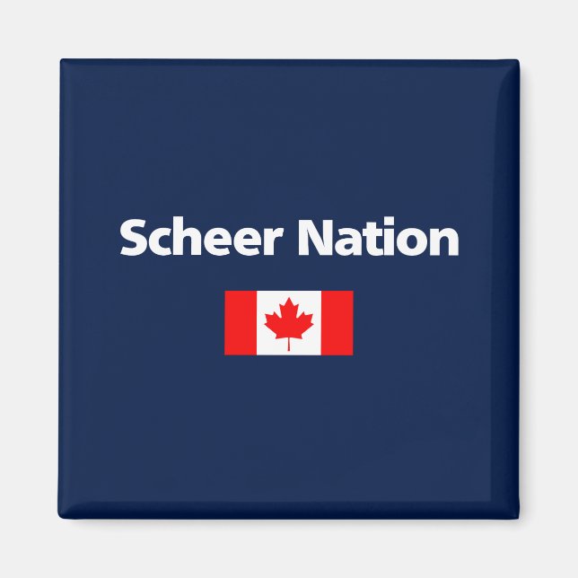 Andrew Scheer Nation Conservative Canada Flag Dark Magnet (Vorne)
