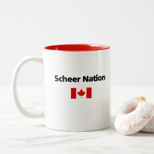 Andrew Scheer Nation Konservative kanadische Flagg Zweifarbige Tasse