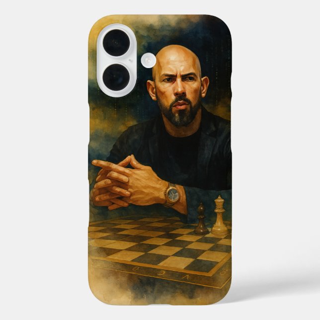 Andrew Tate Barely There iPhone 16 Case (Rückseite)
