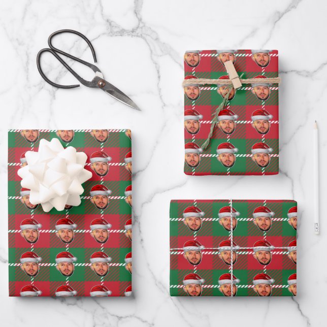Andrew Tate Christmas Wrapping Paper Set 3 Geschenkpapier Set (Vorderseite)