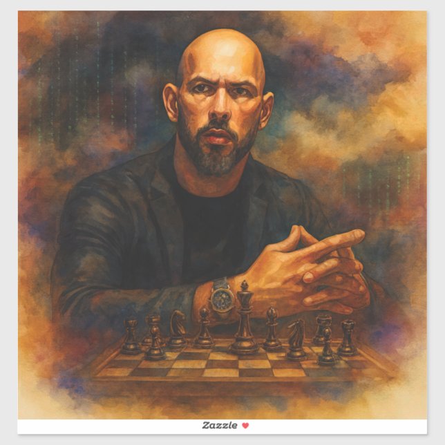 Andrew Tate Custom-Cut Vinyl Sticker (Blatt)